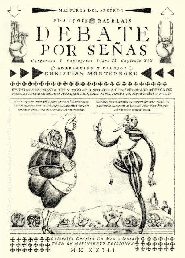 Portada de Debate por señas, de Montenegro y Rabelais